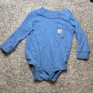 Carhartt Blue Baby Onesie with Pocket